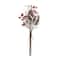 17.25&#x22; Silver, Brown and Red Icy Twig/Cone/Berry Bundle, 6ct.